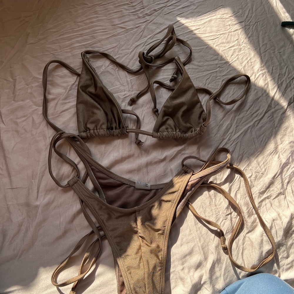 Elegant Brown Bikini Set